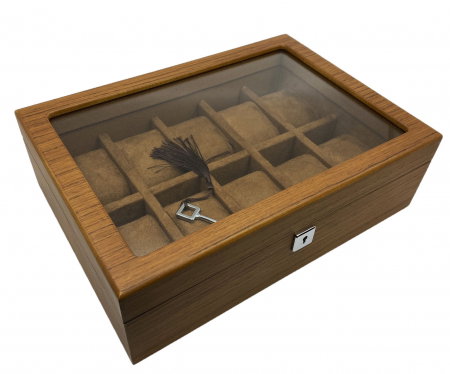 Cutie 10 ceasuri  Luxury Wood Brown [2]