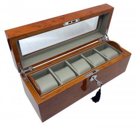 Cutie 6 Ceasuri si Butoni Luxury Wood - disponibila doar pe culoarea neagra [0]