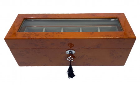 Cutie 6 Ceasuri si Butoni Luxury Wood - disponibila doar pe culoarea neagra [1]