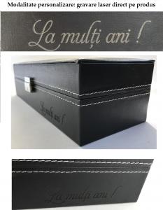 Cutie 20 Ceasuri Lux Black Wood + Cadou Portofel West Polo din piele naturala [5]