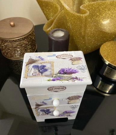 Cutie Bijuterii Lavender Lemn [3]