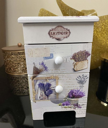 Cutie Bijuterii Lavender Lemn [4]