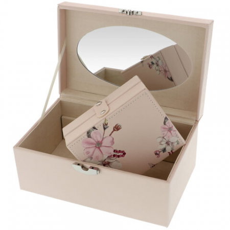 Cutie de Bijuterii cu Oglindă și Design Floral Flowers [5]