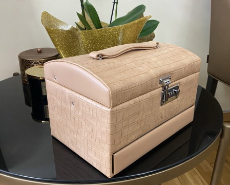 Cutie bijuterii Luxury Beige Croco by Borealy [4]