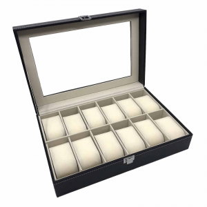 Cadouri Bărbați – Idei Premium pentru Soț, Tată, Iubit sau Șef - Cutie de 12 ceasuri Simply Black by Borealy