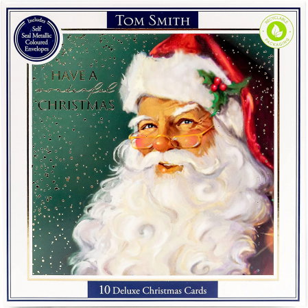 10 felicitări de Crăciun Deluxe Santa Tom Smith 2022 [0]
