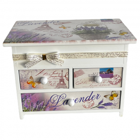 Cutie Bijuterii Beautiful Spring Flowers & Cadou Ceas Lavander Quartz [3]