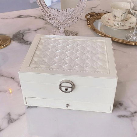 Cutie de bijuterii din piele Elegant Style & Cadou Cercei One Diamonds [2]