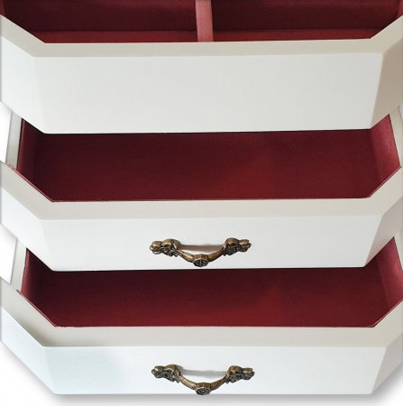 Cutie de Bijuterii White Wood Luxury [3]