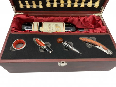 Cutie Vin cu Accesorii si Sah (fara sticla de vin) [4]