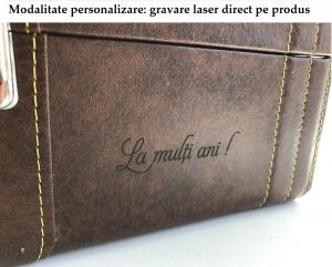 Cutie Vin Brown Treasure Chest cu 3 Accesorii (fara Sticla de Vin) TOP 10 Cadouri Barbati [4]