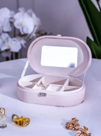 Cutie Bijuterii Ovală cu Design Floral [1]