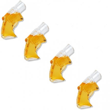 Decantor Shotgun cu Patru Pahare in forma de pistol Kitchen [4]