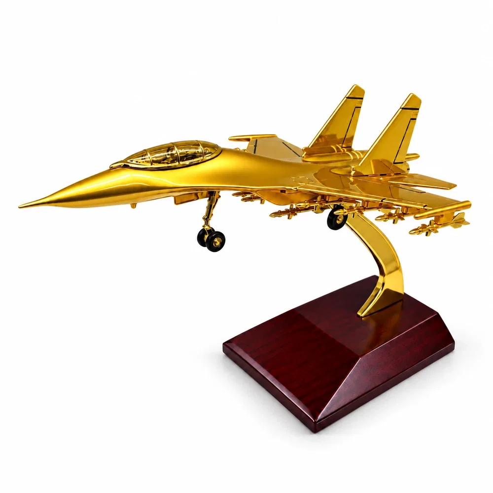 Cadouri Bărbați – Idei Premium pentru Soț, Tată, Iubit sau Șef - Decorațiune Avion Gold Desk