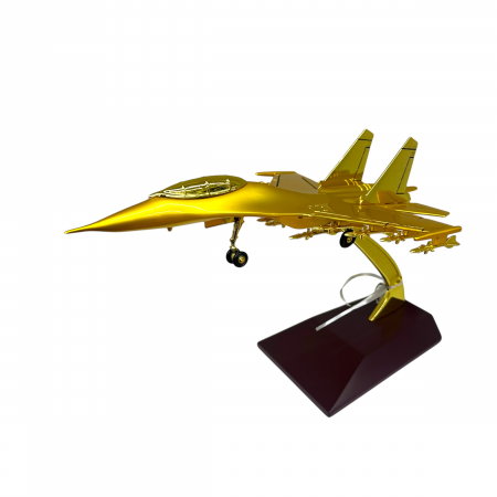 Cadouri Bărbați – Idei Premium pentru Soț, Tată, Iubit sau Șef - Decorațiune Avion Gold Desk