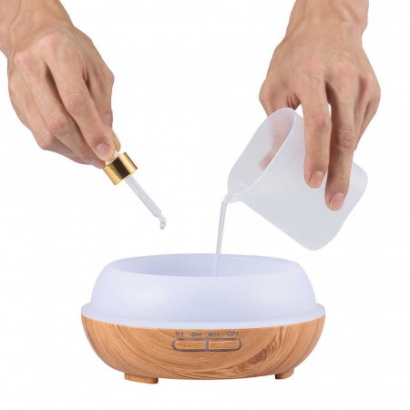 Difuzor Umidificator Big Aromaterapie cu Ultrasunete, Telecomanda si Lumina LED 7 culori  - 500 ml [10]