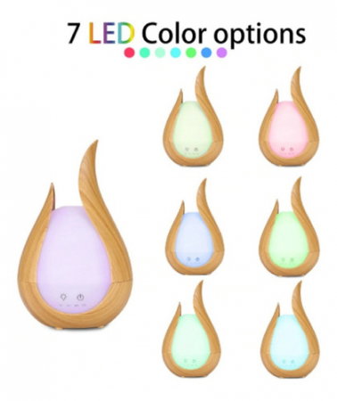 Difuzor Umidificator Aromaterapie cu Ultrasunete, Telecomanda si Lumina LED 6 culori  - 200 ml [0]