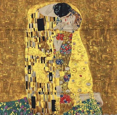 Esarfa Matase Kiss - Gustav Klimt [3]