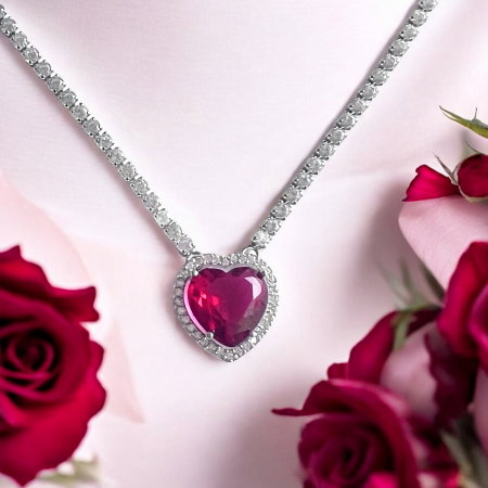 Colier Borealy Ruby Heart of the Love [4]