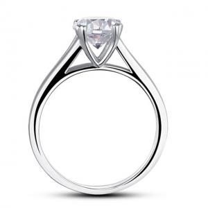 Inel Solitaire Simulated Diamond Argint 925 Marimea 6 [2]