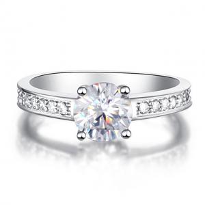 Inel Borealy Argint 925 Simulated Diamond Zirconiu Solitaire Marimea 8 [5]