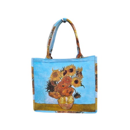 Geantă Flowers – Geantă Textil cu Imprimeu Artistic 35 x 40 cm [5]