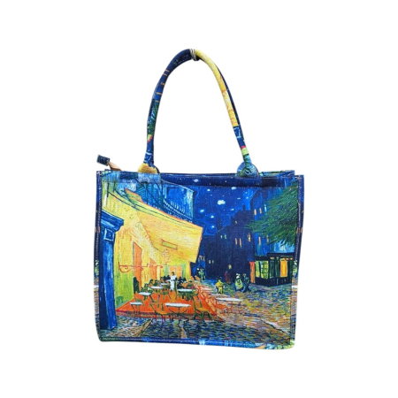 Geantă Flowers – Geantă Textil cu Imprimeu Artistic 35 x 40 cm [11]