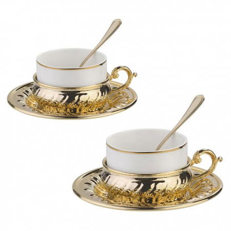 American Gold Coffee Set for Two by Chinelli [1]