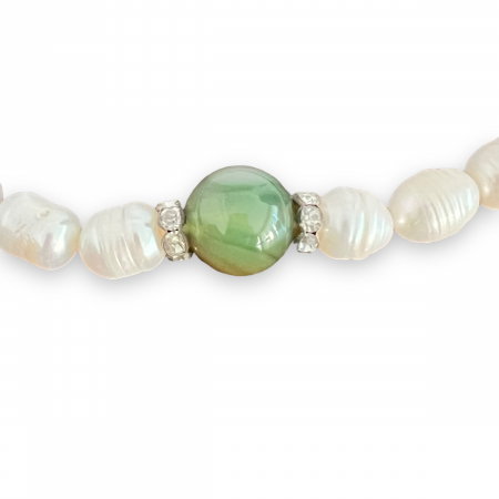 Colier Perle Naturale cu Jad [1]