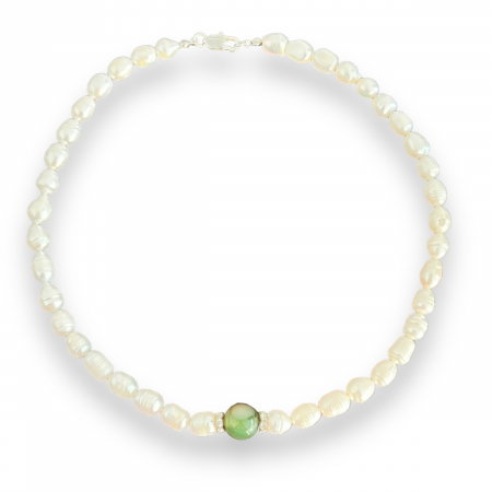 Colier Perle Naturale cu Jad [3]
