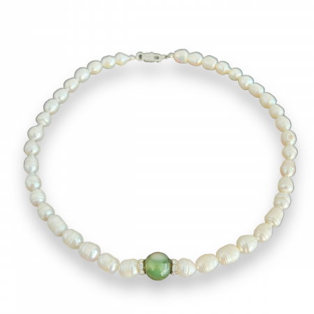 Colier Perle Naturale cu Jad [0]