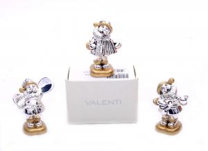 Happy Silver Santa by Valenti, made in Italy & Mozart [3]
