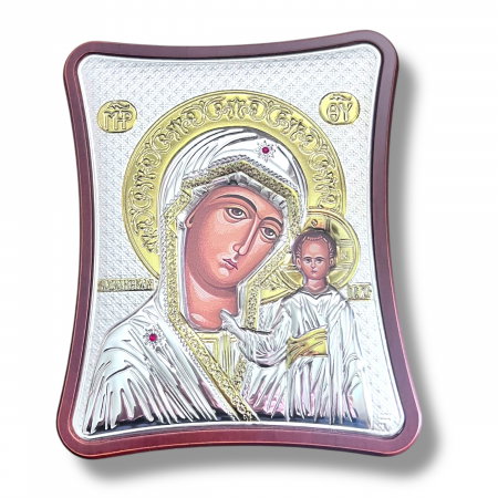 Cosuri Paste - Icoană Ag925 Maica Domnului  12,5x15,5 cm