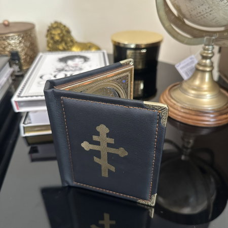 Icoana Dubla Carte 3D Fecioara Maria Ielusalem si Iisus Hristos 19 X 16 cm [7]