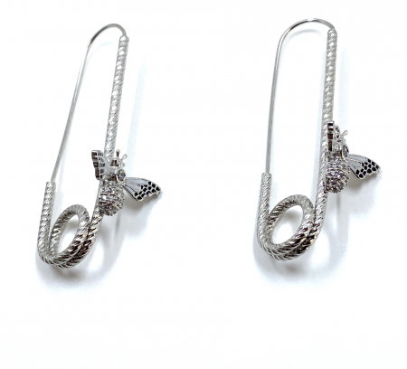 Cercei Safety Pin Bee [1]