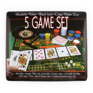 Set cazino "Las Vegas" - 5 Jocuri: ruleta, poker, Black Jack, craps, poker dice [6]