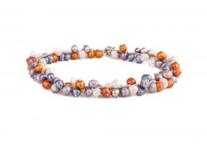 Colier si Bratara Perle Naturale Borealy Colorful [1]