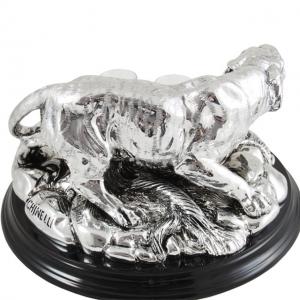 Indian Tiger Vodka Set Silver Plated by Chinelli - made in Italy [3]