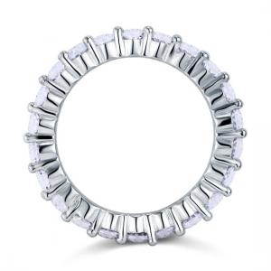 Inel Borealy Argint 925 Eternity Oval Cut Mărimea 8 [5]