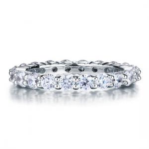 Inel Borealy Eternity Round Cut Mărimea 8 [3]
