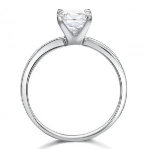 Inel Borealy Argint 925 Simulated Diamond Logodna Princess Marimea 7 [2]