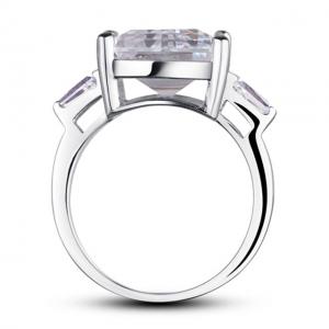 Inel Borealy Argint 925 Simulated Diamonds 4 carate Marquise Pear Marimea 7 [2]