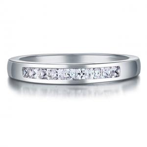 Inel Borealy Argint 925 Semi Eternity White Marimea 7 [0]