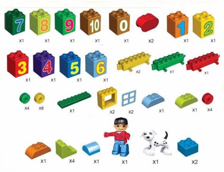 Joc creativ de construit Number Train - Learn to Count [4]