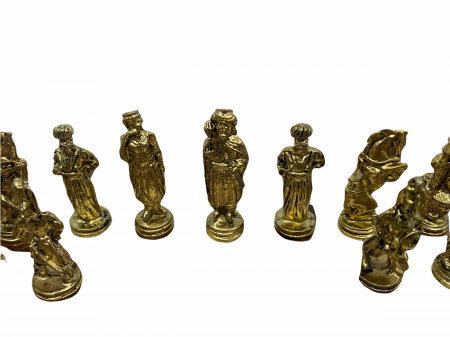 Joc de SAH din lemn cu piese din metal AURII/ARGINTII, calitate premium [6]
