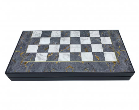 Joc Table si Sah - model Marmura, calitate premium + Piese de Sah + Carti de joc aurite. TOP 10 Cadouri Barbati [1]