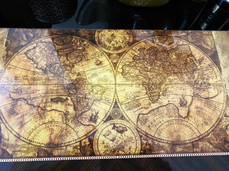 Joc table Old Map Edition din lemn de trandafir lacuit – cadou premium pentru bărbați pasionați de jocuri clasice [5]