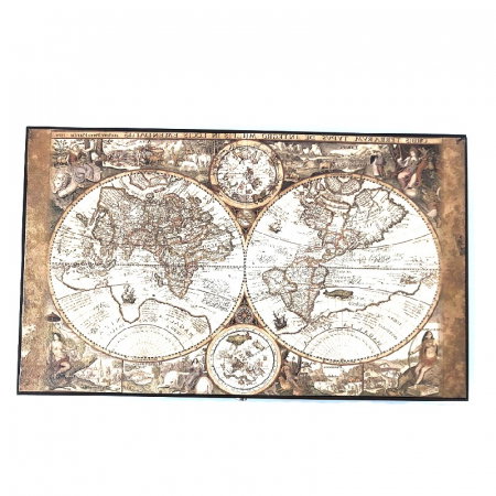 Cadouri Bărbați – Idei Premium pentru Soț, Tată, Iubit sau Șef - Joc Table - Old Map Edition Leather, calitate premium
