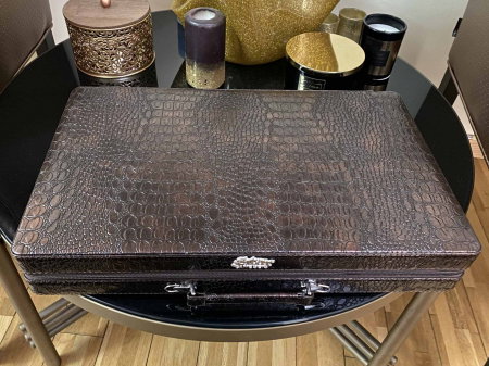 Joc table Star Luxury Edition Leather cu cărți de joc aurite – cadou de lux pentru bărbați [4]