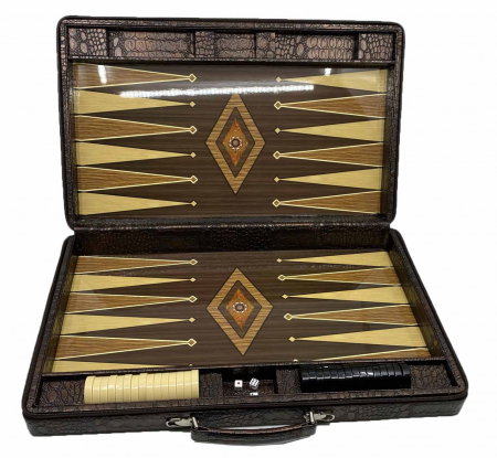 Joc table Star Luxury Edition Leather cu cărți de joc aurite – cadou de lux pentru bărbați [2]